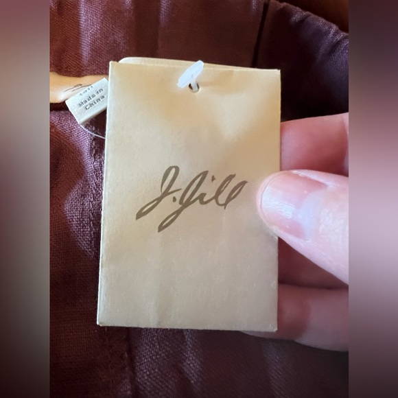 J. Jill Linen Skirt Long Modest Church Pockets Vintage NWT Size XL Tall XLT - Picture 4 of 13